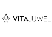 Logo von VITAJUWEL mit einem stilisierten Wasserzeichen und dem Schriftzug „VITAJUWEL“.