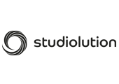 Logo von studiolution, bestehend aus einem stilisierten Kreis mit dem Schriftzug „studiolution“.
